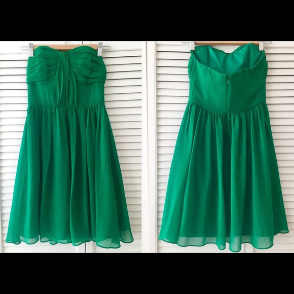 Jacob | Green Strapless Mini Dress - Picture 1 of 1